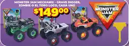 Soriana Express Monster Jam Mechanix - Grave Digger, Zombie o El Toro Loco oferta