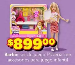 Soriana Express Barbie set de juego Pizzeria con accesorios para juego infantil oferta