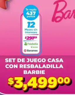 Soriana Express Barbie Set de juego casa con resbaladilla oferta