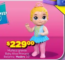 Soriana Express Hasbro Muñeca grande Baby Alive Princesa Bailarina oferta