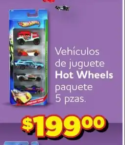 Soriana Express Hot Wheels Vehículos de juguete paquete 5 pzas. oferta