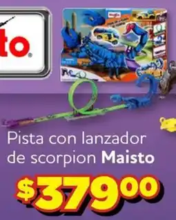 Soriana Express Maisto Pista con lanzador de scorpion oferta