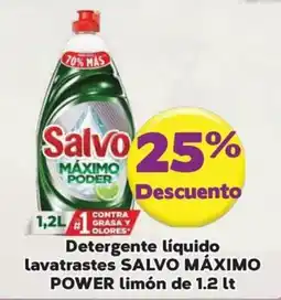 Super Aki Salvo Detergente líquido lavatrastes SALVO MÁXIMO POWER oferta