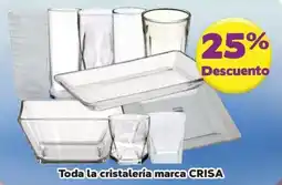 Super Aki Crisa cristalería oferta
