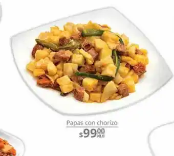 Papas con chorizo