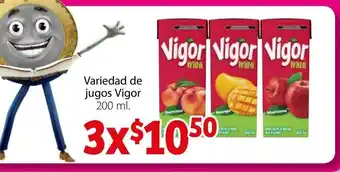 Variedad de jugos Vigor 200ml