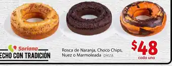 Rosca de Naranja, Choco Chips, Nuez o Marmoleada Pieza