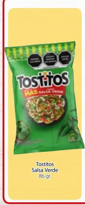 Soriana Mercado Tostitos Salsa Verde 86gr oferta