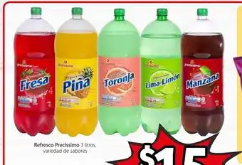 Soriana Mercado Refresco Precissimo 3 Litros Variedad de Sabores oferta