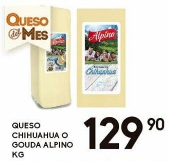 Alsuper Queso Chihuahua o Gouda Alpino oferta