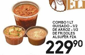 Alsuper Combo 1L Guisado + ½ Arroz + ½ Frijoles Alsuper oferta