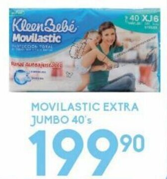 Alsuper Movilastic Extra Jumbo Kleen Bebé 40`s oferta