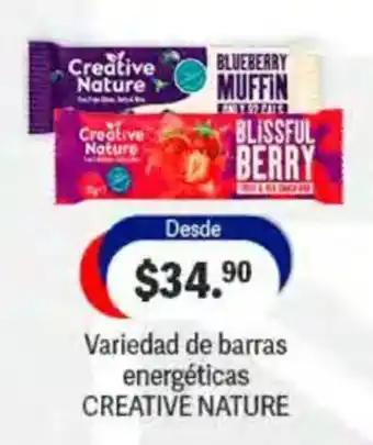 Creative Nature Variedad de barras energéticas