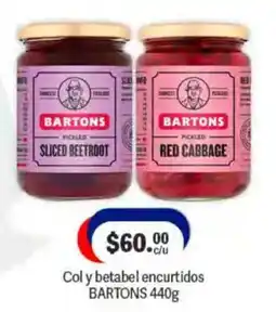 La Comer Bartons col y betabel encurtidos oferta