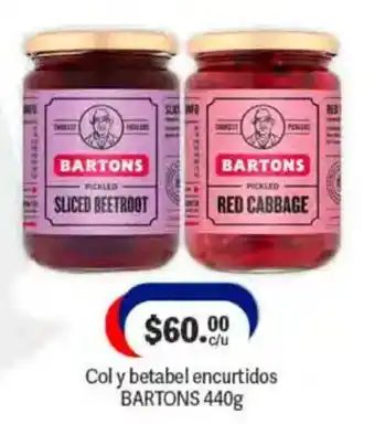 Bartons col y betabel encurtidos