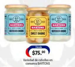 La Comer bartons variedad de cebollas en conserva oferta