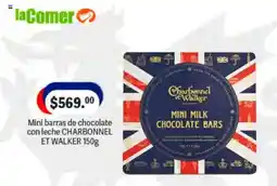 La Comer charbonnel et walker mini barras de chocolate con leche oferta