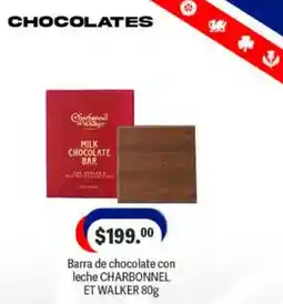 La Comer charbonnel et walker barra de chocolate con leche oferta