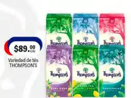 La Comer Thompson's variedad de tés oferta