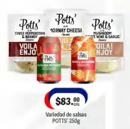La Comer Potts' variedad de salsas oferta