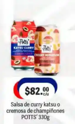 La Comer Potts' salsa de curry katsu o cremosa de champiñones oferta