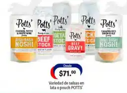 La Comer Potts' variedad de salsas oferta