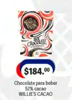 La Comer willie's cacao hot chocolate oferta