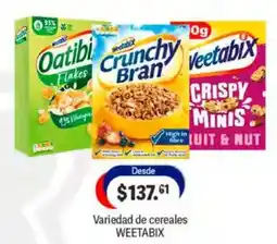 La Comer Weetabix Variedad de cereales oferta