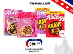 La Comer Cereales importados KELLOGG'S oferta