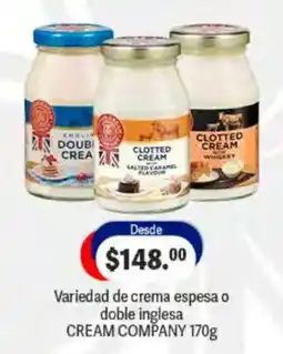 La Comer cream company variedad de crema espesa o doble inglesa oferta