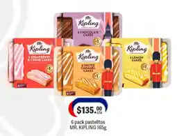 La Comer Mr. Kipling 6 pack pastelitos oferta