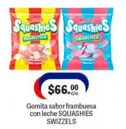 La Comer Swizzels Gomita sabor frambuesa con leche SQUASHIES oferta