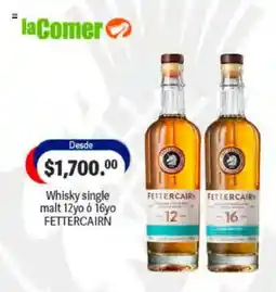 La Comer Fettercairn Whisky single malt 12yo ó 16yo oferta