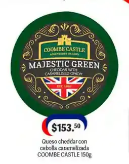 La Comer Coombe Castle Queso cheddar con cebolla caramelizada oferta