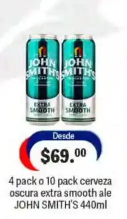 La Comer john smith's cerveza oscura extra smooth ale oferta