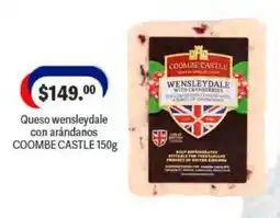 La Comer Coombe Castle Queso wensleydale con arándanos oferta