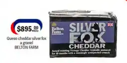 La Comer Belton Farm Queso cheddar silver fox a granel oferta
