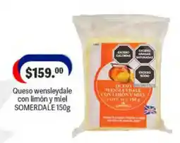 La Comer SOMERDALE Queso wensleydale con limón y miel oferta