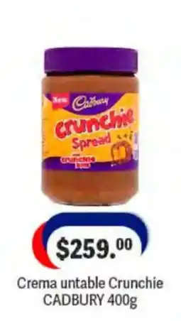 La Comer Cadbury Crema unttable Crunchie oferta