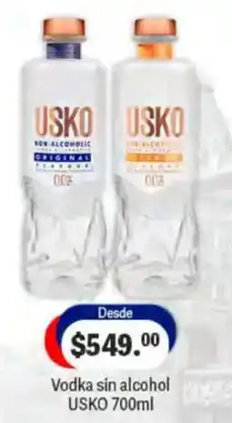 La Comer Usko Vodka sin alcohol oferta