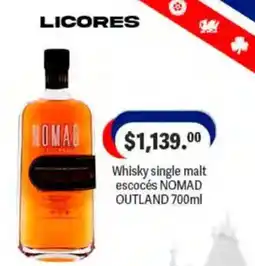 La Comer Nomad whisky single malt escocés oferta