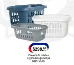 La Comer Whatmore canasta de plástico ergonómica para ropa oferta