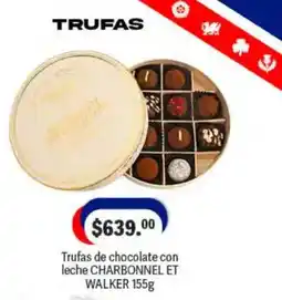 La Comer Trufas de chocolate con leche CHARBONNEL ET WALKER oferta