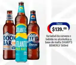 La Comer Sharp's Variety of beer or non-alcoholic malt-based beverage BEWERLY oferta