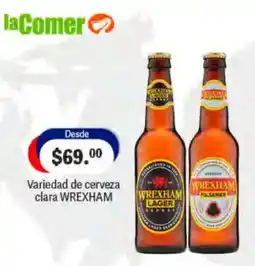 La Comer wrexham variedad de cerveza clara oferta