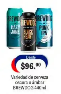 La Comer Brewdog variedad de cerveza oscura o ámbar oferta