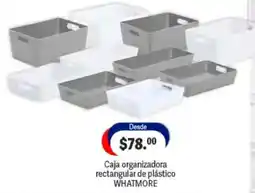 La Comer Whatmore Caja organizadora rectangular de plástico oferta