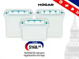 La Comer Hogar variedad de caja para organización con tapa oferta
