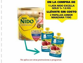 Farmacia San Pablo Nido leche polvo excella gold 1+ c/1.6kg oferta