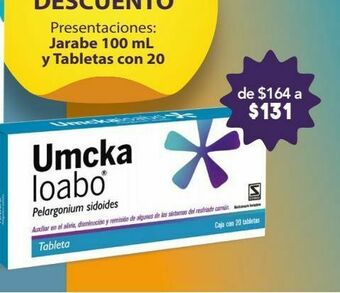 Farmacia San Pablo Umckaloabo tab 20mg caj c/20 oferta